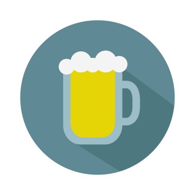Bira kupa renkli vektör simgesi