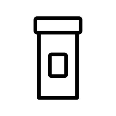 Beyaz arkaplanda izole edilmiş kozmetik şişe simgesi vektörü