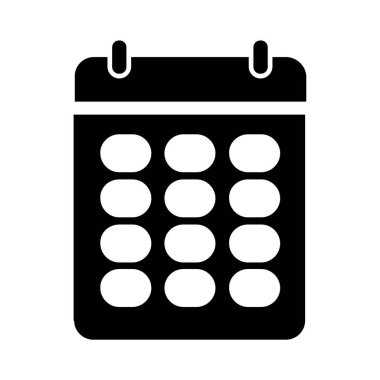 Takvim simge tasarlamak vektör