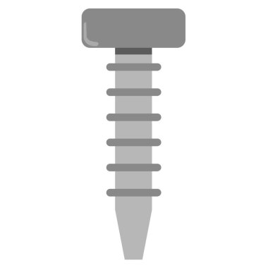 Beyaz arka plan üzerinde izole vida vektör simgesi 