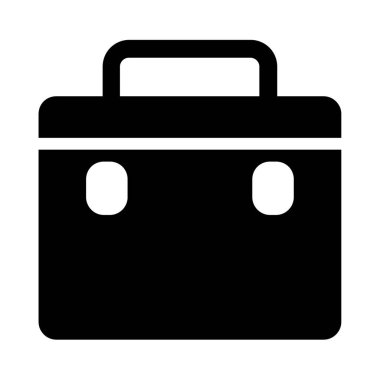 Evrak Çantası Düz Vektör Simgesi Tasarımı