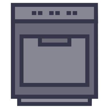 mutfak fırın kutsal kişilerin resmi, vektör çizim