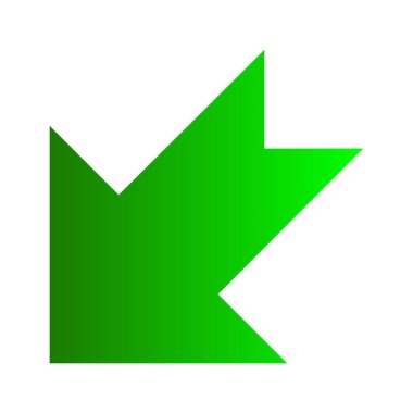 ok vektörü ince çizgi simgesi