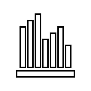 grafik vektörü ince çizgi simgesi