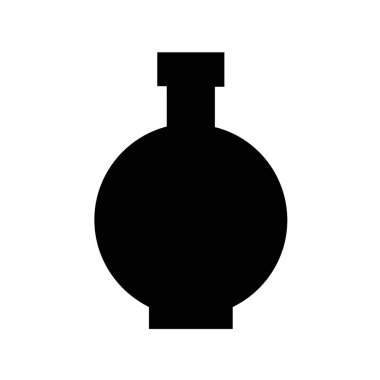 Beyaz arkaplanda şişe simgesi