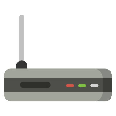 router simgesi vektör illüstrasyonu