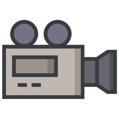 video kamera web simgesi vektör illüstrasyonu 