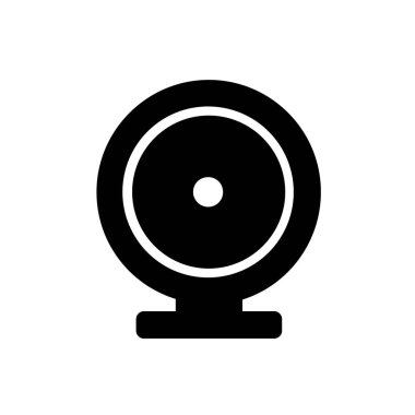 Beyaz arka plan üzerinde izole web kamera simgesi
