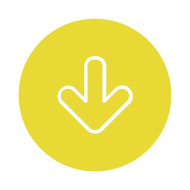 ok vektörü ince çizgi simgesi