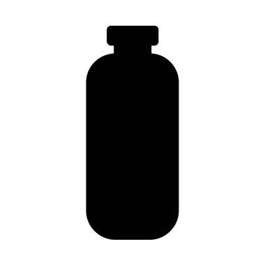 Şişe simgesi. Web için şişe vektör simgelerinin basit çizimi