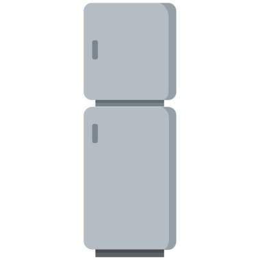 Beyaz arka plan üzerinde izole buzdolabı simgesi