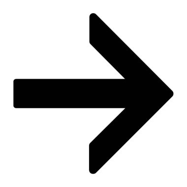 ok vektörü ince çizgi simgesi