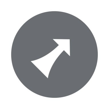 ok düz ikon vektör illüstrasyonu