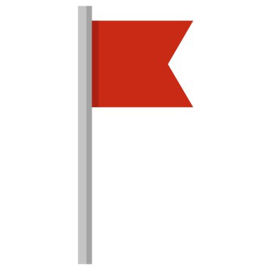 bayrak simgesi, vektör illüstrasyonu