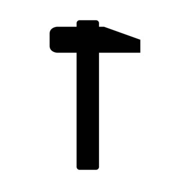 Çekiç ikonu vektör illüstrasyonu