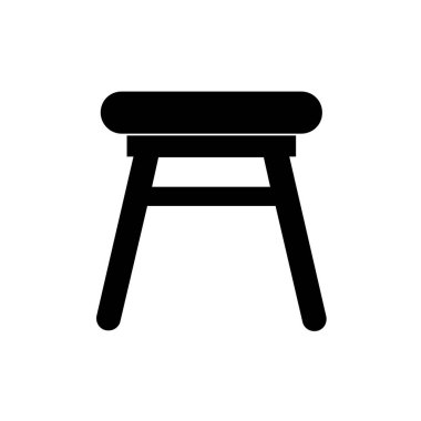 sandalye web simgesi basit illüstrasyon