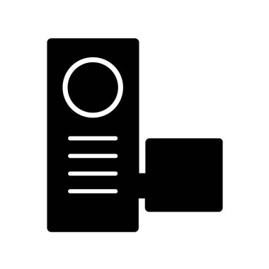 Kamera simgesinin vektör illüstrasyonu 