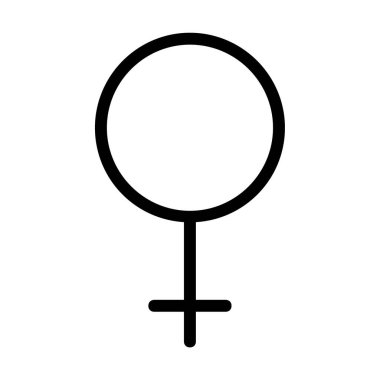 İnsan cinsiyeti sembolü izole edilmiş ikon vektör çizimi tasarımı