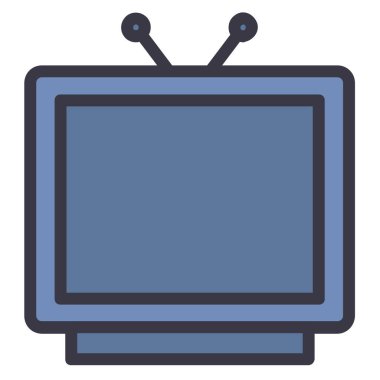 TV web simgesi basit illüstrasyon