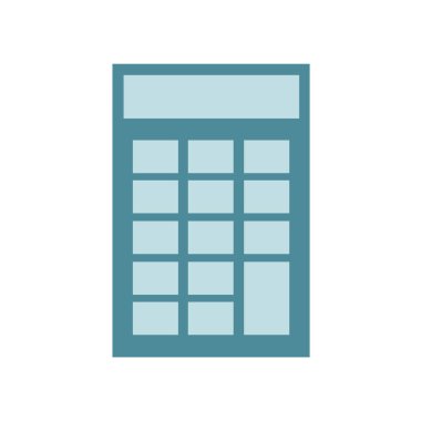 Hesaplayıcı simgesi beyaz arkaplanda izole edildi