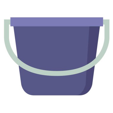 Kova vektör çizimi beyaz arkaplanda izole edildi