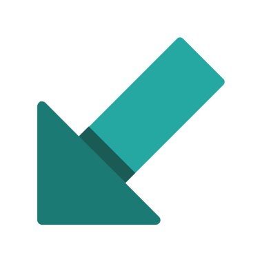 Web ve mobil uygulama tasarımınız için ok simgesi çizimi arkaplanı, ok logosu 