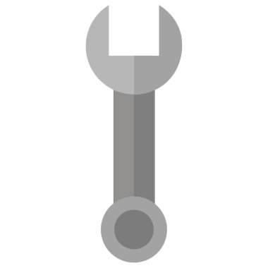 İngiliz anahtarı beyaz arkaplanda izole edildi