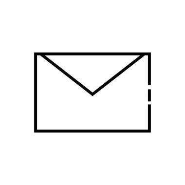 zarf izole vektör çizimi