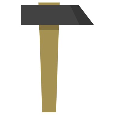 Beyaz arka plan üzerinde çekiç simgesi    