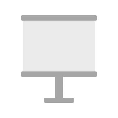 Sunum için boş reklam panosu vektör simgesi