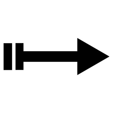 doğru yönde ok vektör illüstrasyonu