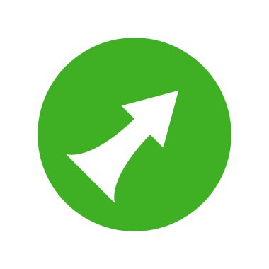 ok düz ikon vektör illüstrasyonu