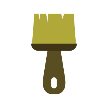 beyaz arkaplanda boya fırçası simgesi