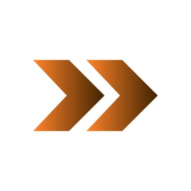 Web ve mobil uygulama tasarımınız için ok simgesi çizimi arkaplanı, ok logosu 