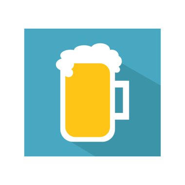 Bira kupa renkli vektör simgesi