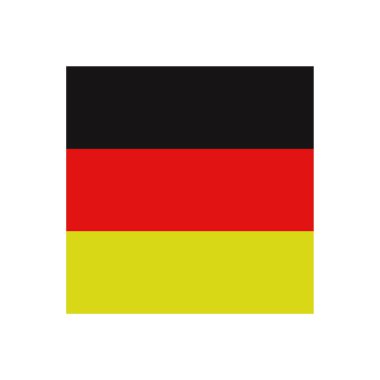 izole edilmiş Almanya bayrak vektör çizimi tasarımı