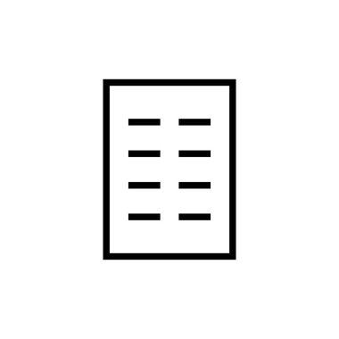 Belge simgesinin vektör illüstrasyonu 