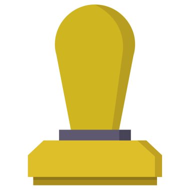 beyaz arkaplanda izole edilmiş düz biçimdeki pul simgesi. 