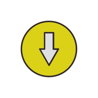 ok simgesi vektör illüstrasyonu