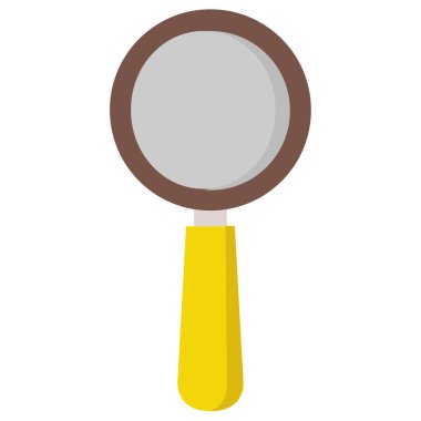 Büyüteç simgesinin düz tasarımı