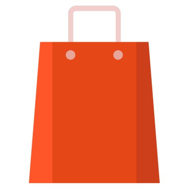 Alışveriş poşeti ikon vektör illüstrasyonu