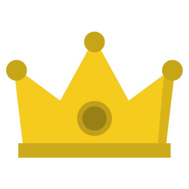 taç simgesi vektör illüstrasyonu