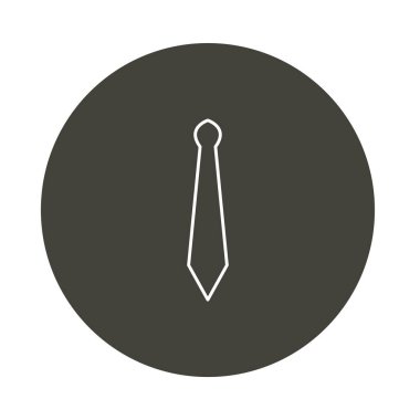 Vektör bağlantısı simgesi. Kravat simgesi. kravat simgesi