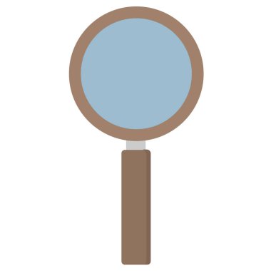 Büyüteç simgesinin düz tasarımı