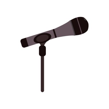 mikrofon simgesi vektör illüstrasyonu