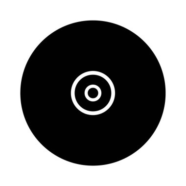 cd düz vektör simgesi tasarımı