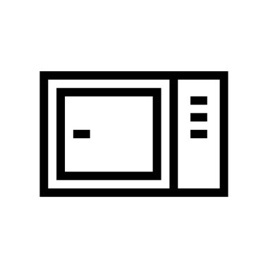 mikrodalga simge vektör çizim