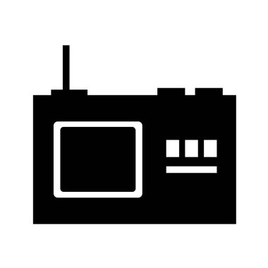 Radyo simgesi vektör çizim şablonu 