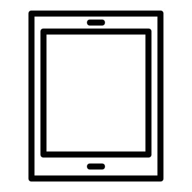 tablet simgesi, vektör illüstrasyonu