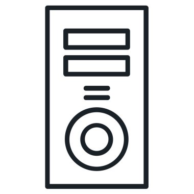 bilgisayar durumu simgesi beyaz arkaplanda izole edildi